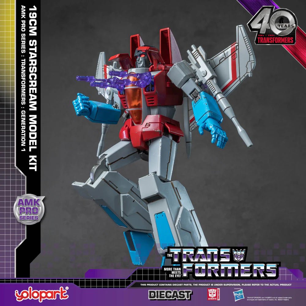 TRANSFORMERS: GEN 1 19cm DIECAST STARSCREAM MODEL KIT - Infinite Collectibles