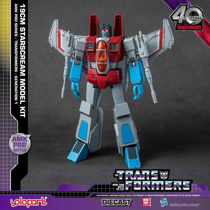 TRANSFORMERS: GEN 1 19cm DIECAST STARSCREAM MODEL KIT - Infinite Collectibles